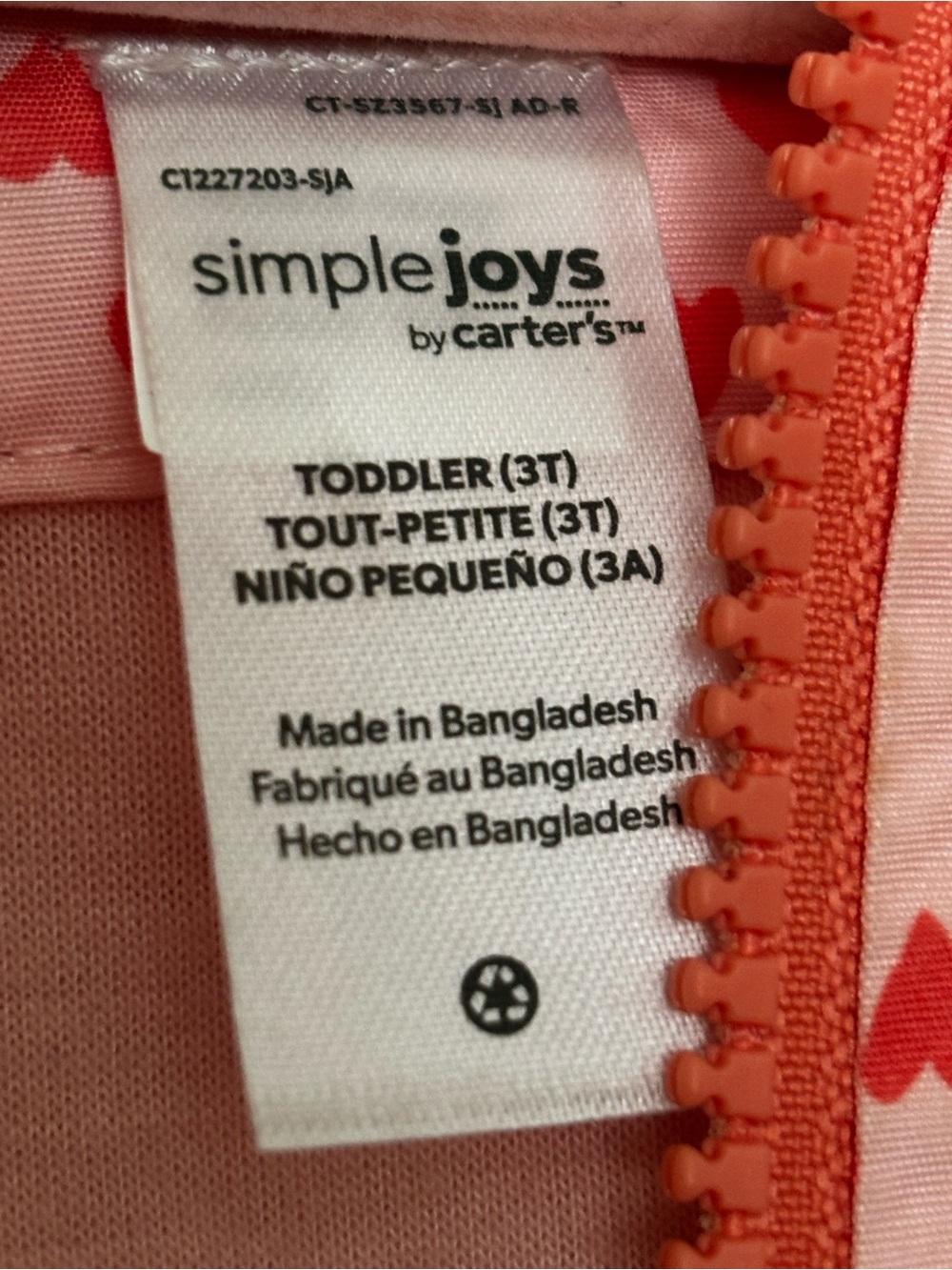 Girls' Pink Heart-Print Hooded Raincoat - Picture 3 of 6